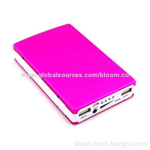 12,000mAh Solar Power Bank for iPhone, Samsung, HTC, Nokia and Dual-USB PortNew
